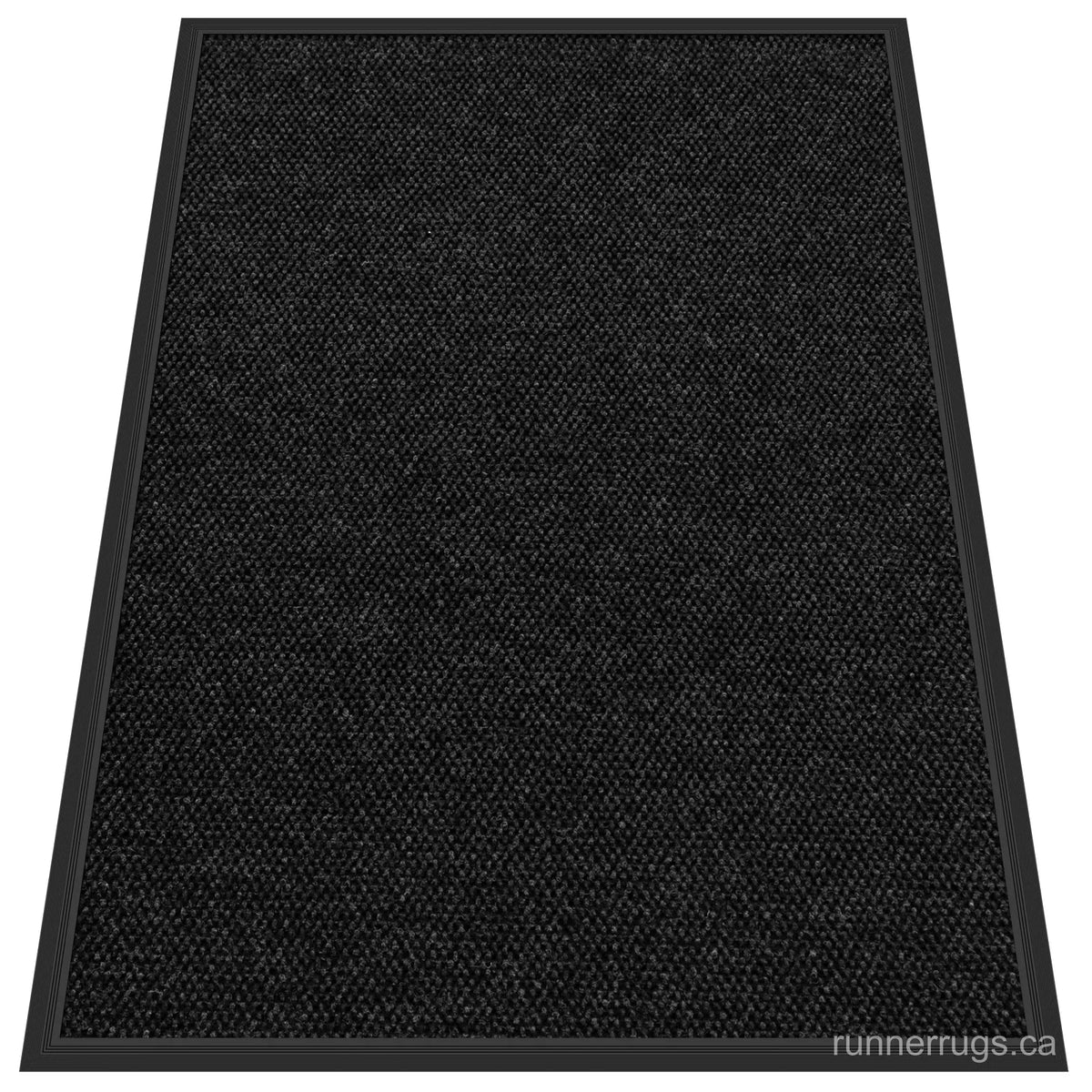 Thick-Border Pineapple Runner Rug - side profile view of runner rug edge and floor clearance