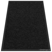 Thick-Border Pineapple Runner Rug - side profile view of runner rug edge and floor clearance