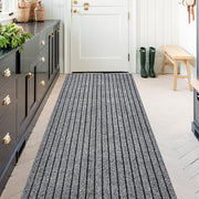 Gray Striped Runner Rug for Toronto Hallways product image