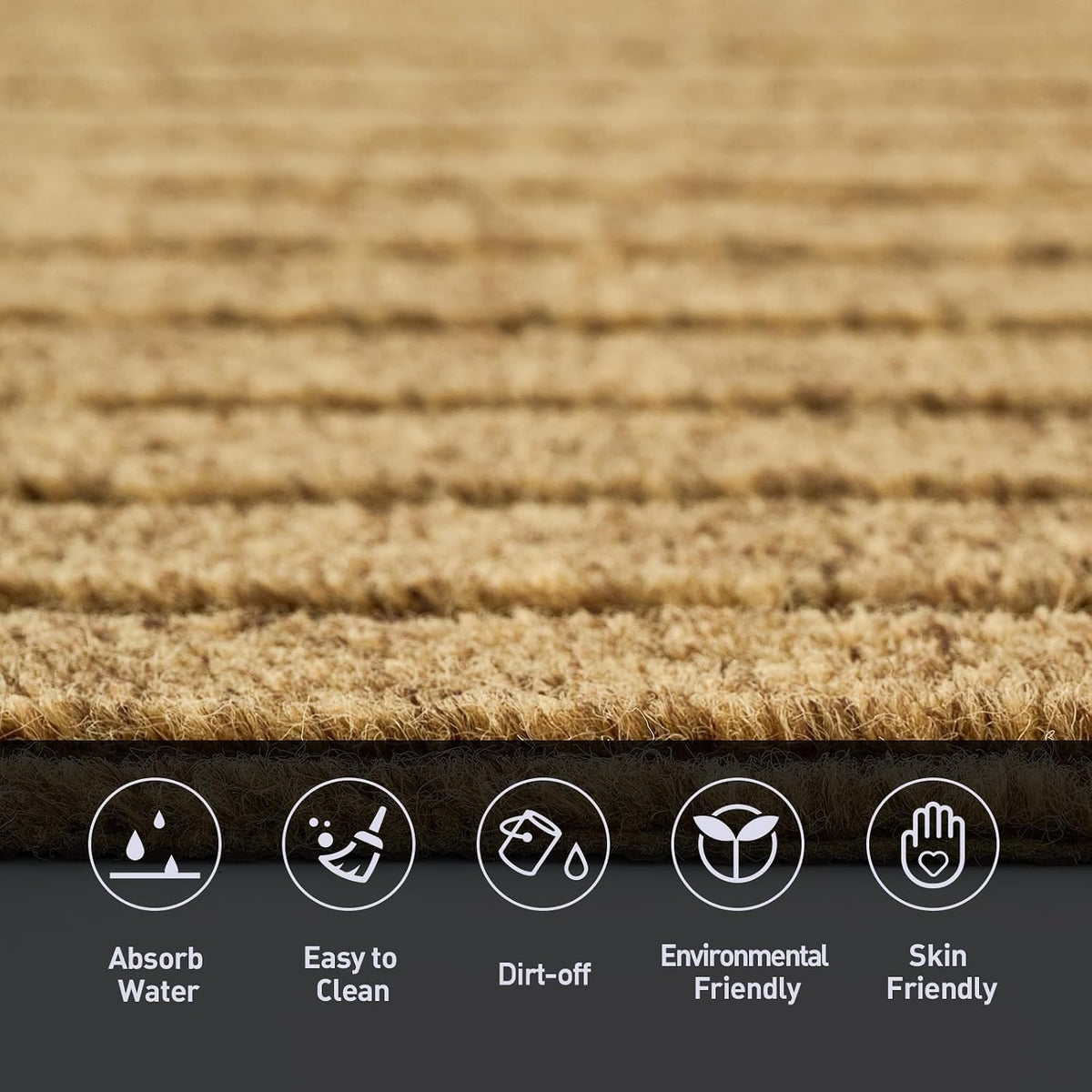 Brown Striped Runner Rug for Toronto Hallways & Kitchens product image