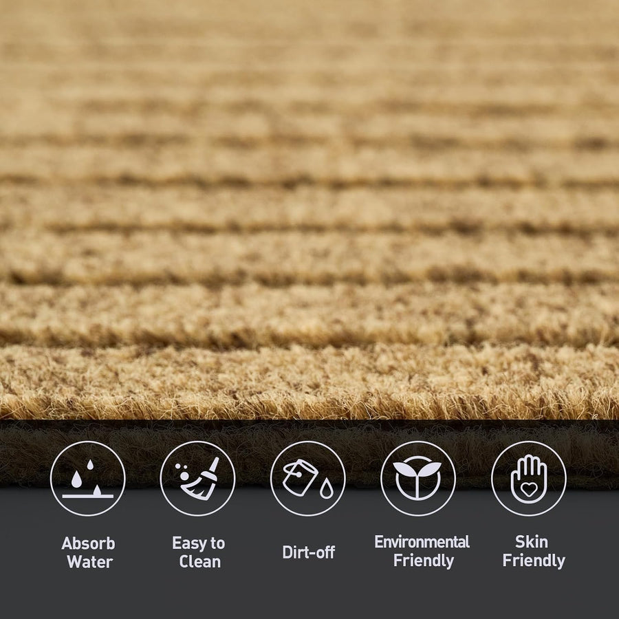 Brown Striped 4 ft Area Rug for Toronto Bedrooms product image