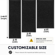 Thick-Border Pineapple Runner Rug - angled hallway perspective, thick border pineapple motif runner rug in setting