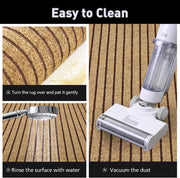 Brown Striped 4 ft Area Rug for Toronto Bedrooms product image