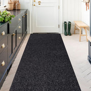Black Runner Rug for Toronto Hallways & Kitchens - 2 ft x 7 ft Black