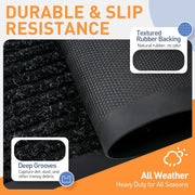 Black Stripe Door Mat for Toronto Entryways & Patios product image