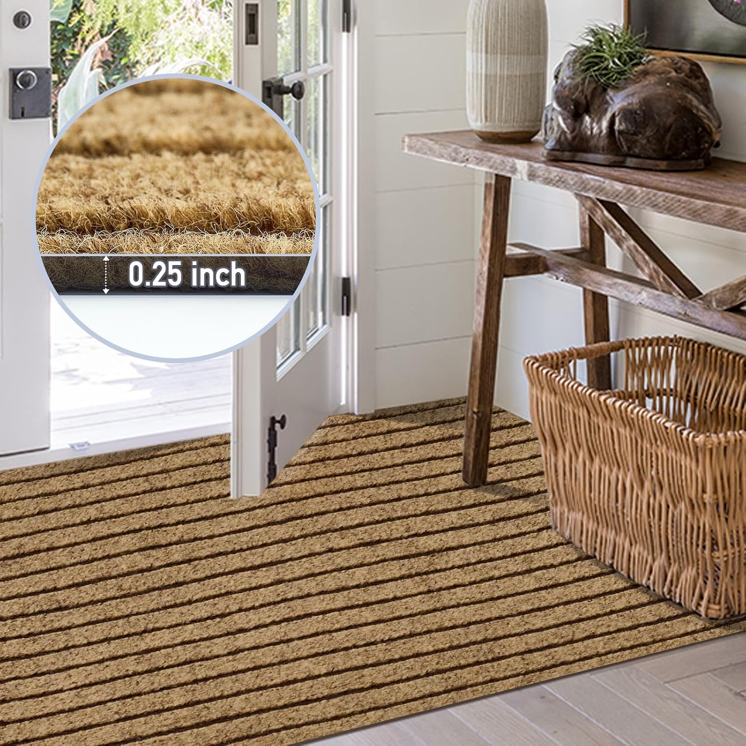 Brown Striped Runner Rug for Toronto Hallways & Kitchens product image