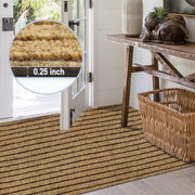 Brown Striped 4 ft Area Rug for Toronto Bedrooms product image