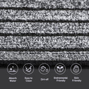 Gray Striped Runner Rug for Toronto Hallways product image