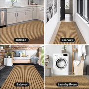 Brown Striped 4 ft Area Rug for Toronto Bedrooms product image