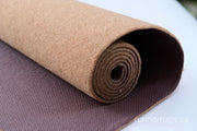 Sand Runner Rug - angled hallway perspective, solid sand color runner rug in setting